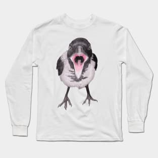 Hungry Young Crow Long Sleeve T-Shirt